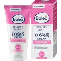 Balea Beauty Expert Collagen Boosting Cream 50 ml with niacinamide, panthenol and peptides