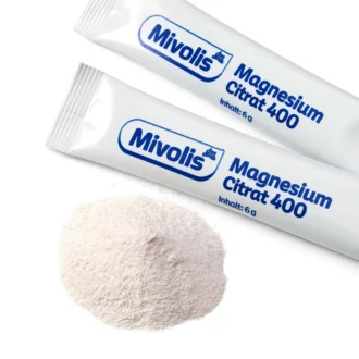 Mivolis Magnesium Citrate 400 orange-flavored granules with 400 mg magnesium