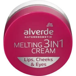 Alverde Melting 3-in-1 Cream 10 6.5 ml multi-use color for lips, cheeks and eyelids