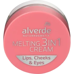 Alverde Melting 3-in-1 Cream 20 6.5 ml multi-use color for lips, cheeks and eyelids