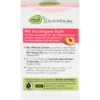 Back of Alverde Peach Plant Oil Soap 100 g showing ingredients and product information