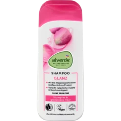 alverde Shine Shampoo with organic rose blossom water 200 ml