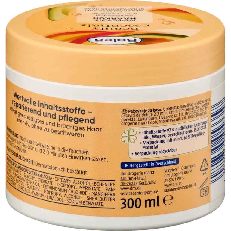 Balea Beauty Essentials Repair Hair Treatment, 300 ml Balea Beauty Essentials Repair Hair Treatment 300 ml – Back