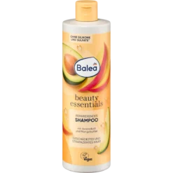 Balea Beauty Essentials Repair Shampoo with avocado oil and mango butter for damaged hair, 400 ml