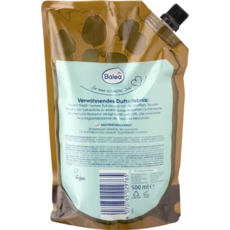Balea Eucalyptus & Lotus Liquid Hand Soap Refill 500 ml - Back View