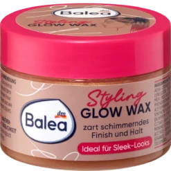 Balea Glow Wax for flexible hold and glossy hair styling, 75 ml – front view