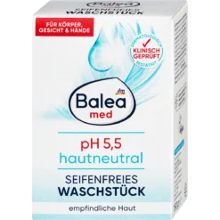 Balea med Soap-Free pH-Neutral Cleansing Bar 150 g front view