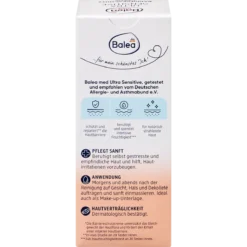 Balea Med Barrier Protection Face Cream Ultra Sensitive, 50ml Back View