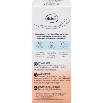 Balea Med Barrier Protection Face Cream Ultra Sensitive, 50ml Back View