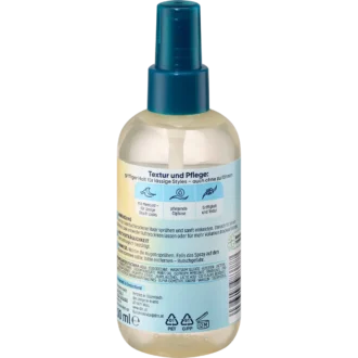 Balea Sea Salt Care & Define Spray back with ingredients and directions