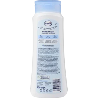 Back of Balea Sensitive Body Balm 400 ml showing ingredients and product information