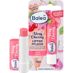 Balea Very Cherry Tinted Lip Balm 4.8 g with shea butter and a subtle color finish