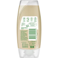Back of duschdas Care Coconut & Shea Butter Shower Gel 225 ml showing ingredients and product information