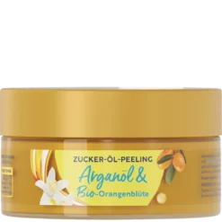 ISANA Argan Oil and Organic Orange Blossom Sugar Oil Body Scrub 230 g