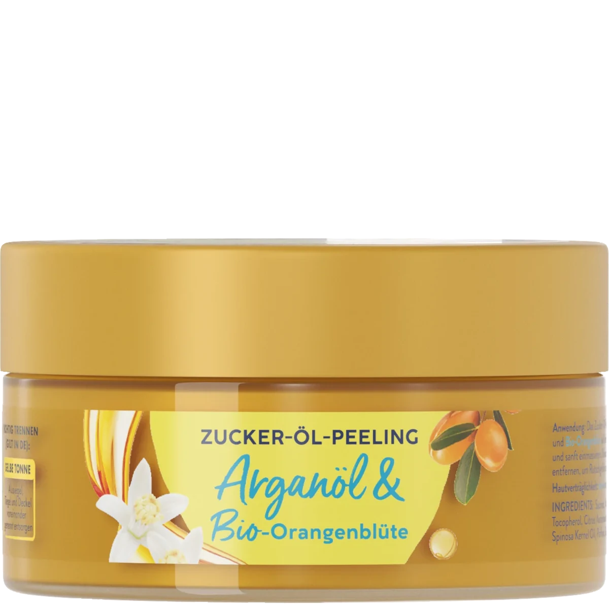 ISANA Argan Oil & Organic Orange Blossom Sugar Oil Body Scrub, 230 g ISANA Argan Oil and Organic Orange Blossom Sugar Oil Body Scrub 230 g