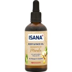 ISANA Moments of Marula Multi-Purpose Oil 100 ml with marula oil, almond oil and vitamin E