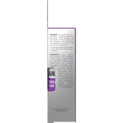 Back of ISANA Pro-Collagen Intensive Serum 30 ml showing ingredients and product information