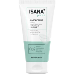 ISANA Pure Cleansing Cream 150 ml with panthenol and vitamin E for sensitive skin