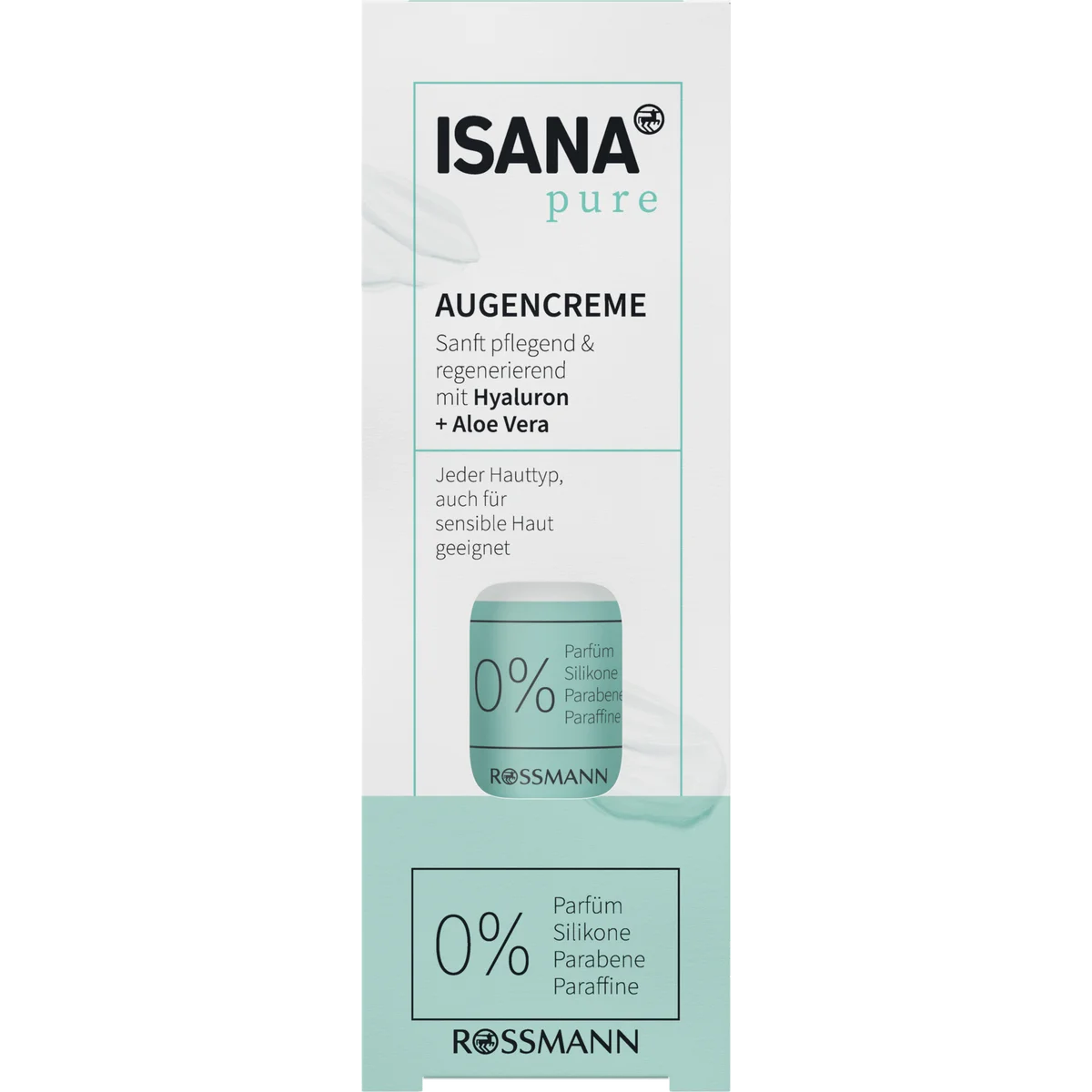 ISANA Pure Hyaluronic Acid Eye Cream, 15 ml ISANA Pure Hyaluronic Acid Eye Cream 15 ml with aloe vera for sensitive skin