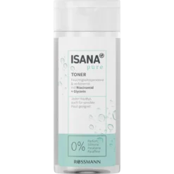 ISANA Pure Niacinamide Toner 200 ml for balancing and refining daily facial care