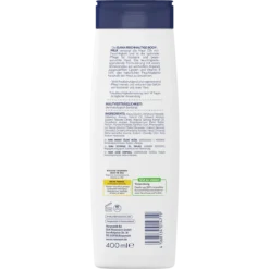ISANA Rich Body Milk, 400 ml Back of ISANA Rich Body Milk 400 ml showing ingredients and product information