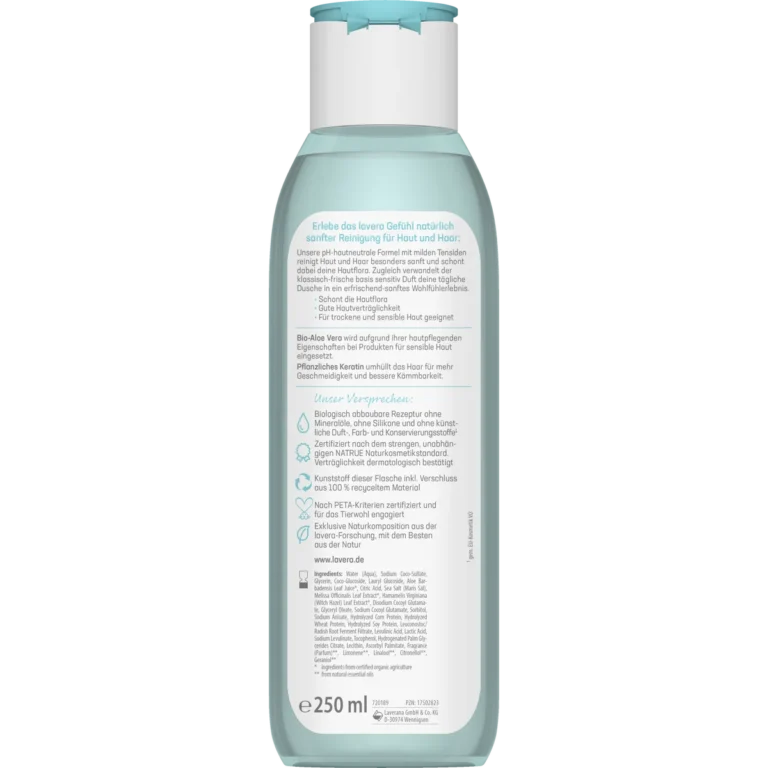 Lavera Basis Sensitive 2-in-1 Care Shower 250 ml back