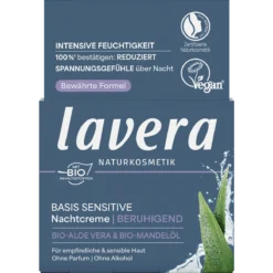 Lavera Basis Sensitive Calming Night Cream 50 ml front