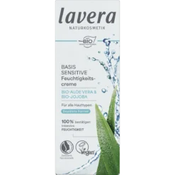 Lavera Basis Sensitive Moisturizing Cream, 50 ml Lavera Basis Sensitive Moisturizing Cream 50 ml packing front