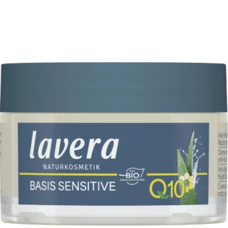 Lavera Q10 Anti-Wrinkle Night Cream with organic jojoba and shea butter can