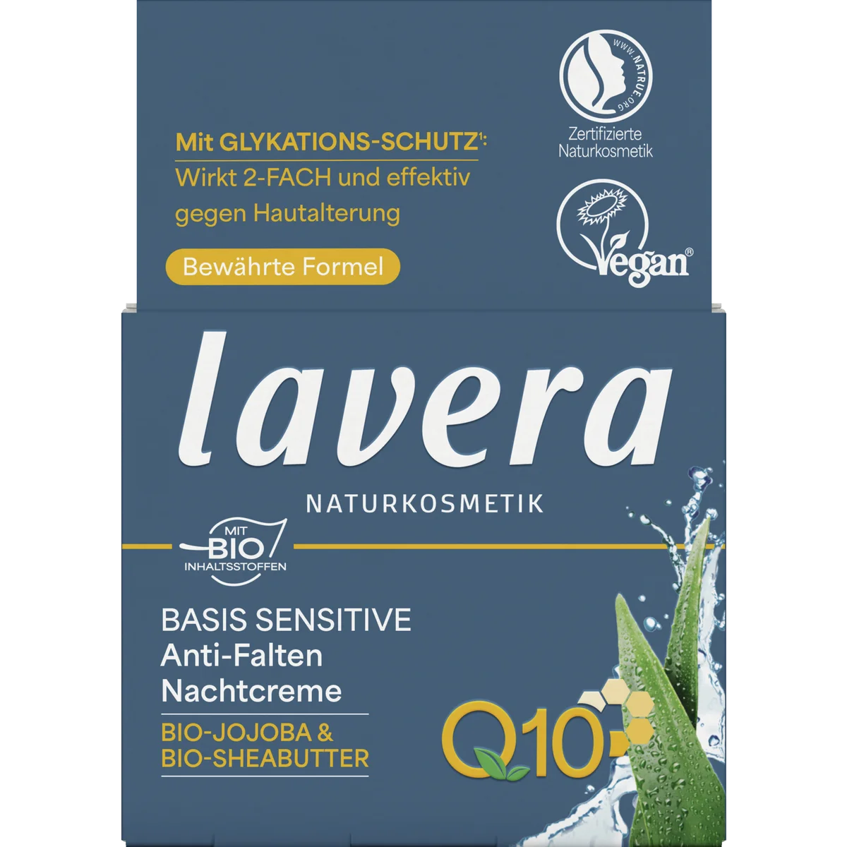 Lavera Basis Sensitive Q10 Anti-Wrinkle Night Cream, 50 ml Lavera Basis Sensitive Q10 Anti-Wrinkle Night Cream 50 ml front
