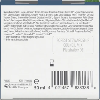 Lavera Q10 Anti-Wrinkle Night Cream with organic jojoba and shea butter ingredients