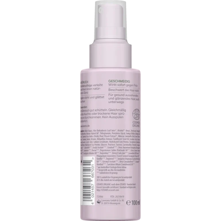 Lavera Smooth & Silk Leave-In Spray, 100 ml Lavera Smooth & Silk Leave-In Spray 100 ml back