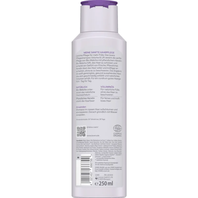Lavera Volume & Lift Shampoo 250 ml back