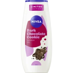 NIVEA Dark Chocolate Cookie Shower Gel 250 ml with dark chocolate and almond fragrance