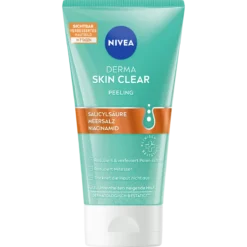 NIVEA Derma Skin Clear Exfoliating Scrub 150 ml with salicylic acid and niacinamide for blemish-prone skin