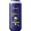 NIVEA MEN Fresh Energy 5-in-1 Shower Gel 250 ml with natural mint for body, face and hair