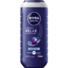 NIVEA MEN Fresh Relax 5-in-1 Shower Gel 250 ml with lavender oil for body, face and hair