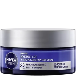 NIVEA MEN HydroCare Intensive Moisturizing Face Cream 50 ml with aloe vera, panthenol and shea butter