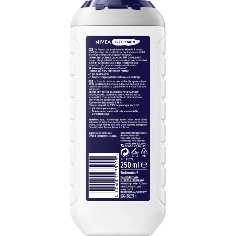 NIVEA MEN Sensitive 5-in-1 Shower Gel | Gentle Care - Backside
