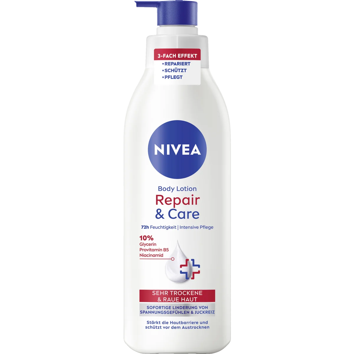 NIVEA Repair & Care Body Lotion 250 ml NIVEA Repair & Care Body Lotion 250 ml with glycerin, panthenol and niacinamide for very dry skin