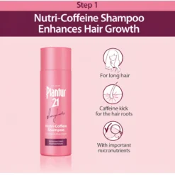 Plantur 21 Longhair Nutri-Caffeine Shampoo, 200 ml Plantur 21 Nutri-Caffeine Shampoo benefits for long hair with caffeine and micronutrients