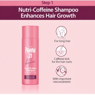 Plantur 21 Nutri-Caffeine Shampoo benefits for long hair with caffeine and micronutrients