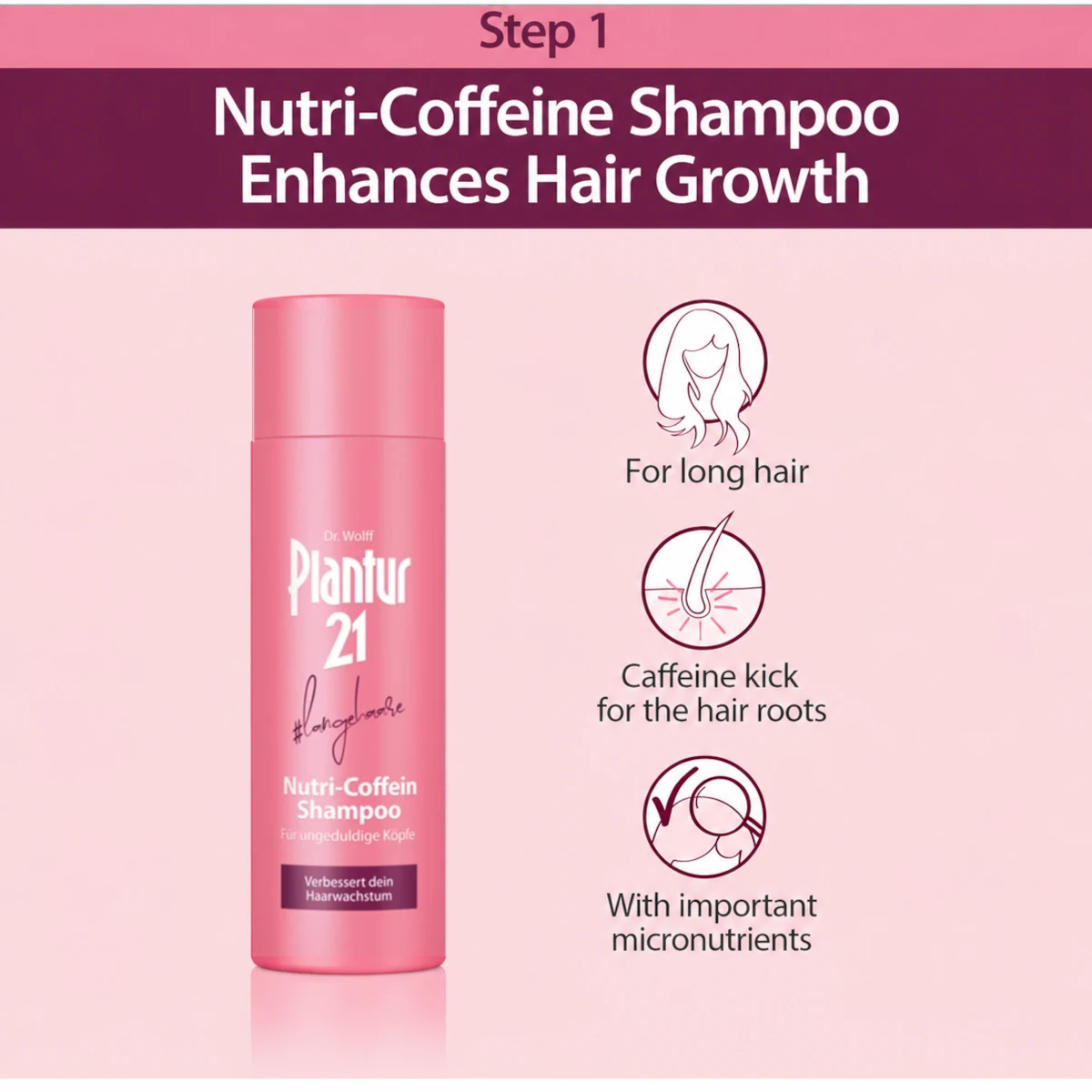 Plantur 21 Longhair Nutri-Caffeine Shampoo, 200 ml – German Drugstore