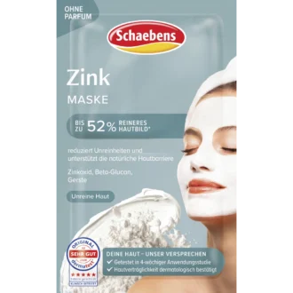 Schaebens Zinc Face Mask, 2 x 5 ml Schaebens Zinc Face Mask 2 x 5 ml with zinc oxide and beta-glucan for blemished skin