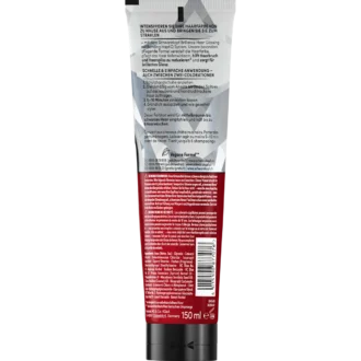 Back of Schwarzkopf Brillance Black Hair Glossing 150 ml with ingredients and directions