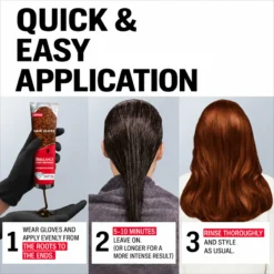 Back of Schwarzkopf Brillance Copper Hair Glossing 150 ml - Application
