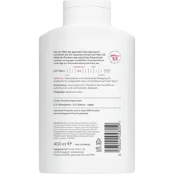 Sebamed Sport Shower 3-in-1 400 ml pH 5.5 soap-free cleanser for sensitive skin, face and hair - Backside
