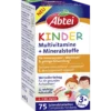 Abtei Kids Multivitamins & Minerals strawberry-flavored melt-in-mouth tablets, 75-count front package