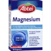 Abtei Magnesium 240 mg supplement, front of 40-capsule package for normal muscle and nerve function