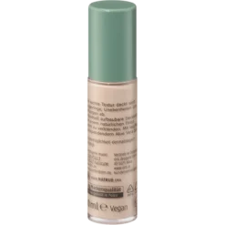 Back packaging of alverde 12h Perfect Me Concealer 10, 10 ml, with product information